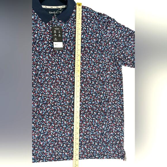 NWTS Men’s Walter Hagen Performance 11 Polo size XL;Blue Multi-3 BTN placket - Picture 5 of 8